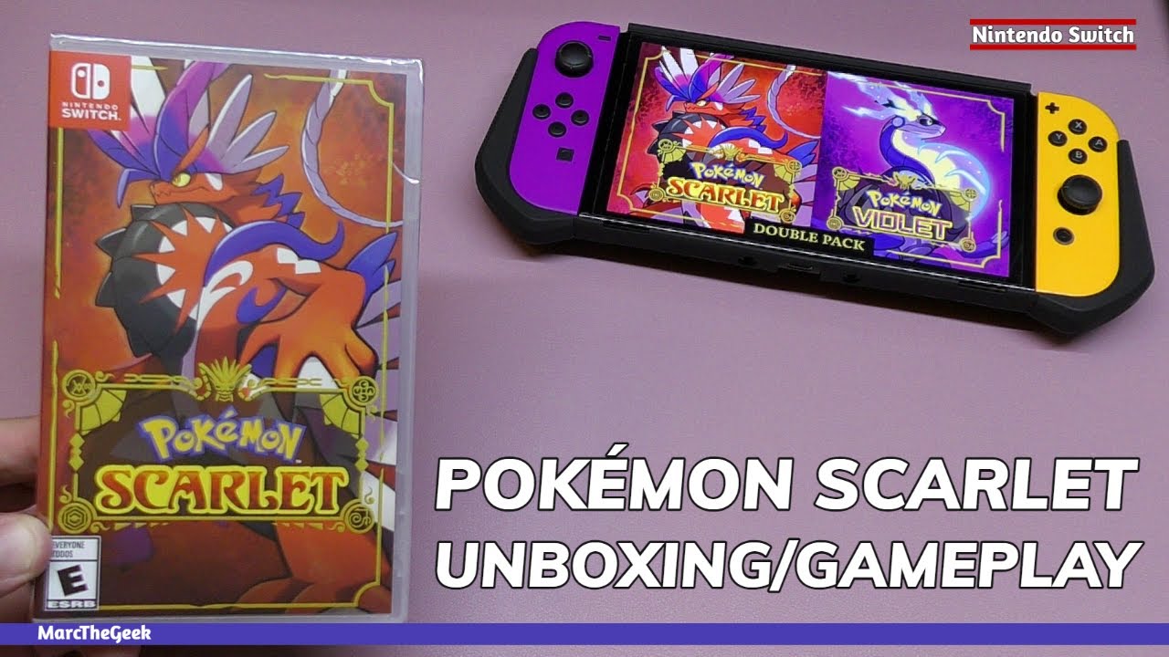 Pokémon Scarlet Unboxing / Gameplay on Switch OLED