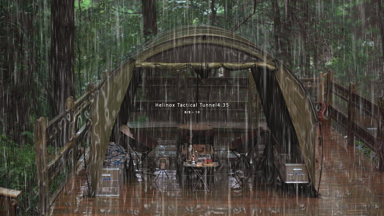 [4k]80년만에 기록적인 폭우 vs 헬리녹스 터널에서 강아지와 하룻 밤.. 과연? camping in the rain