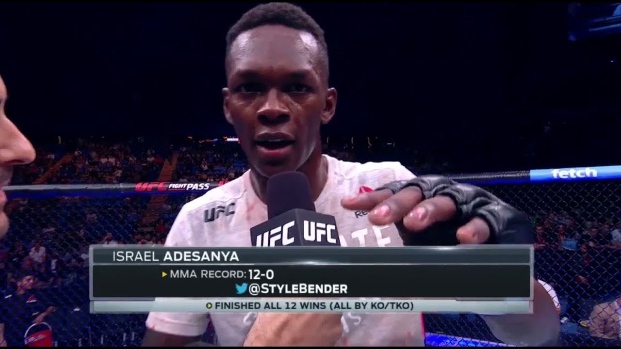 UFC 221: Israel Adesanya Octagon Interview