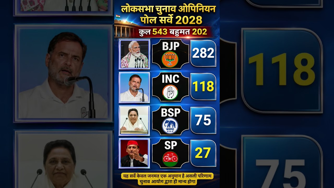 Lok Sabha 2029 Final Opinion Poll: Will the Modi-Yogi-Rahul trio fail? Will someone unknown become