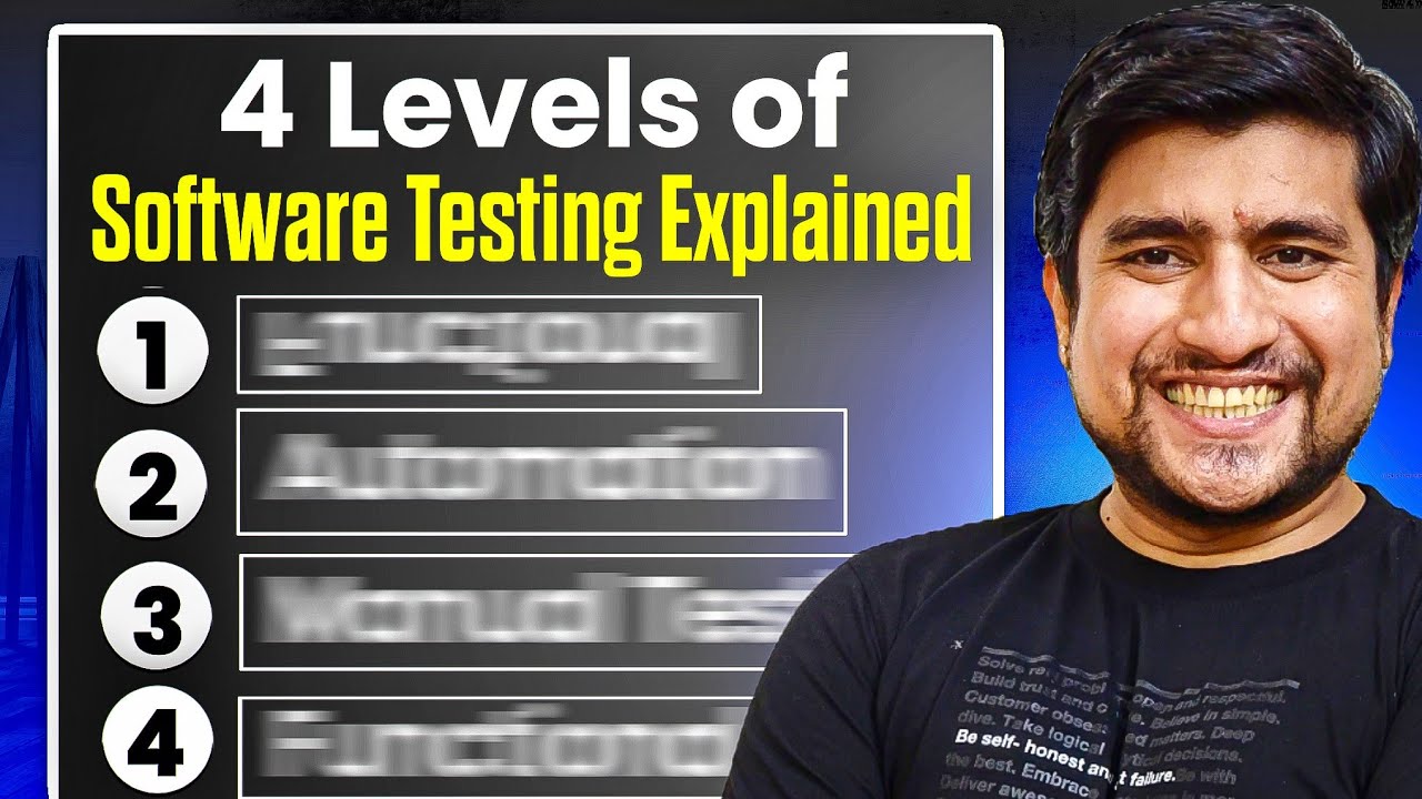 4 Levels of Software Testing Explained | QA Career Path for Beginners