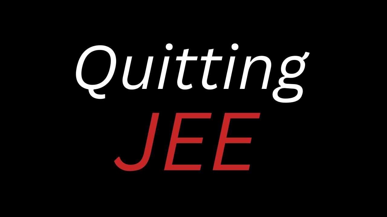 Quitting JEE/NEET? 💔 | Class 12 2026 | JEE | NEET