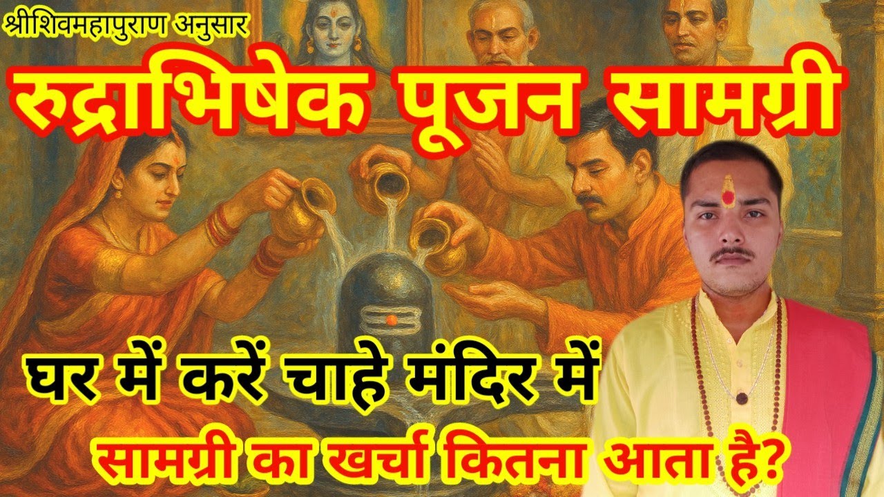 Rudrabhishek Pujan Samagri | Rudrabhishek Pujan Vidhi | Shivling ki Puja Kaise Kare|Shiv Pujan Vidhi