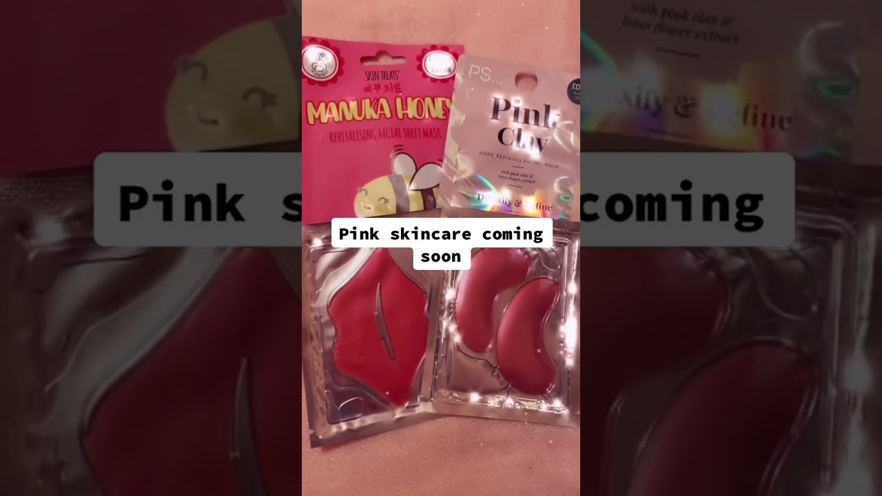 Skincare fun with pink masks coming soon! #doubleact #skincare #masking