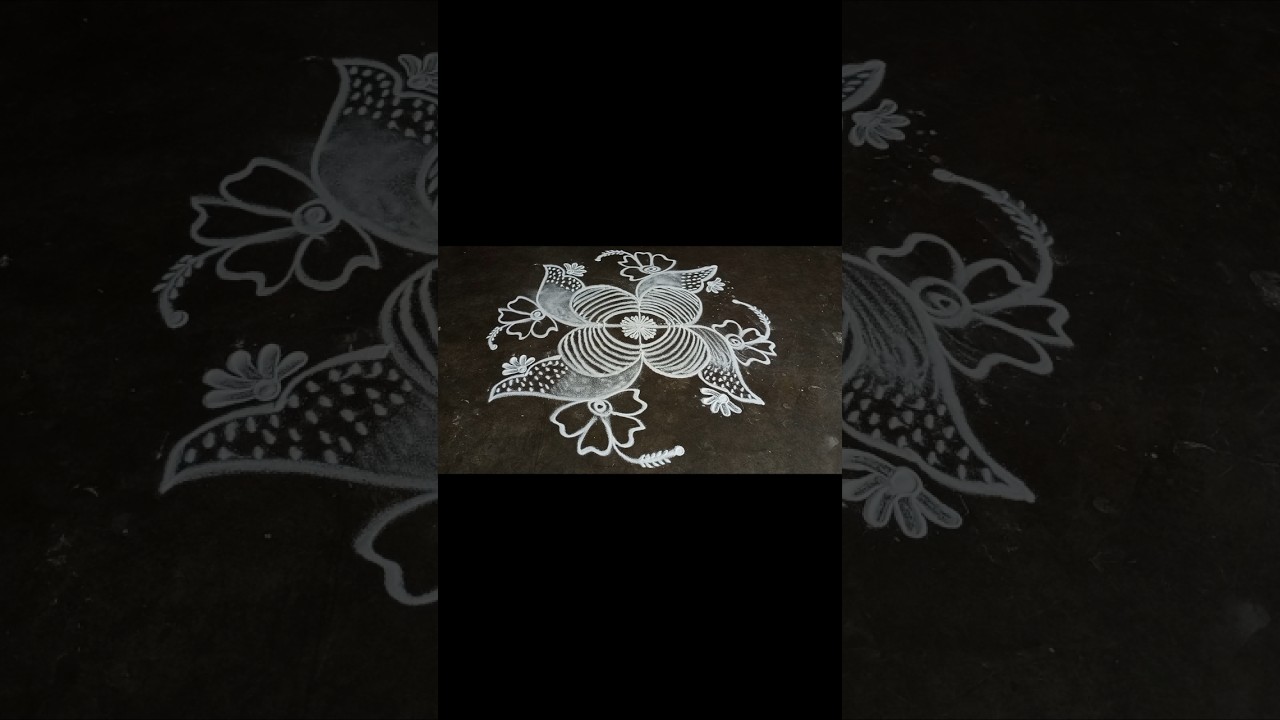 easy daily rangoli #rangoli #simplerangoli #easyrangoli #easykolam