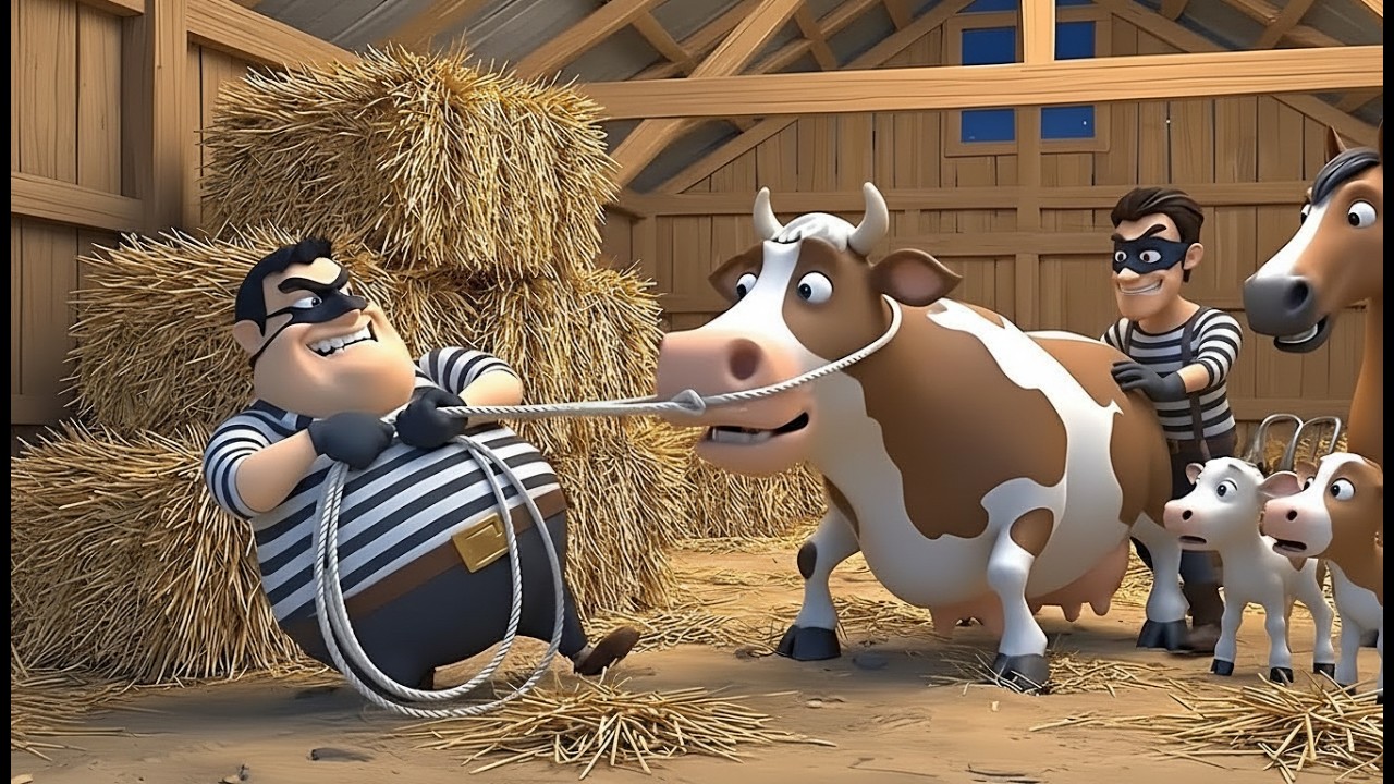 Thieves on the Farm! 🚜 Old MacDonald’s Big Animal Rescue! 🐮 Fun Kids Cartoon Story | 3D Animation