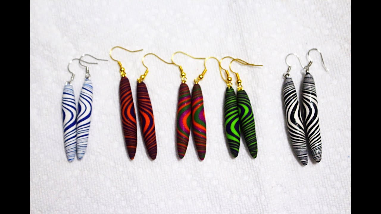 5 Minute DIY Jewelry |  Polymer Clay Torpedo Bead Earrings