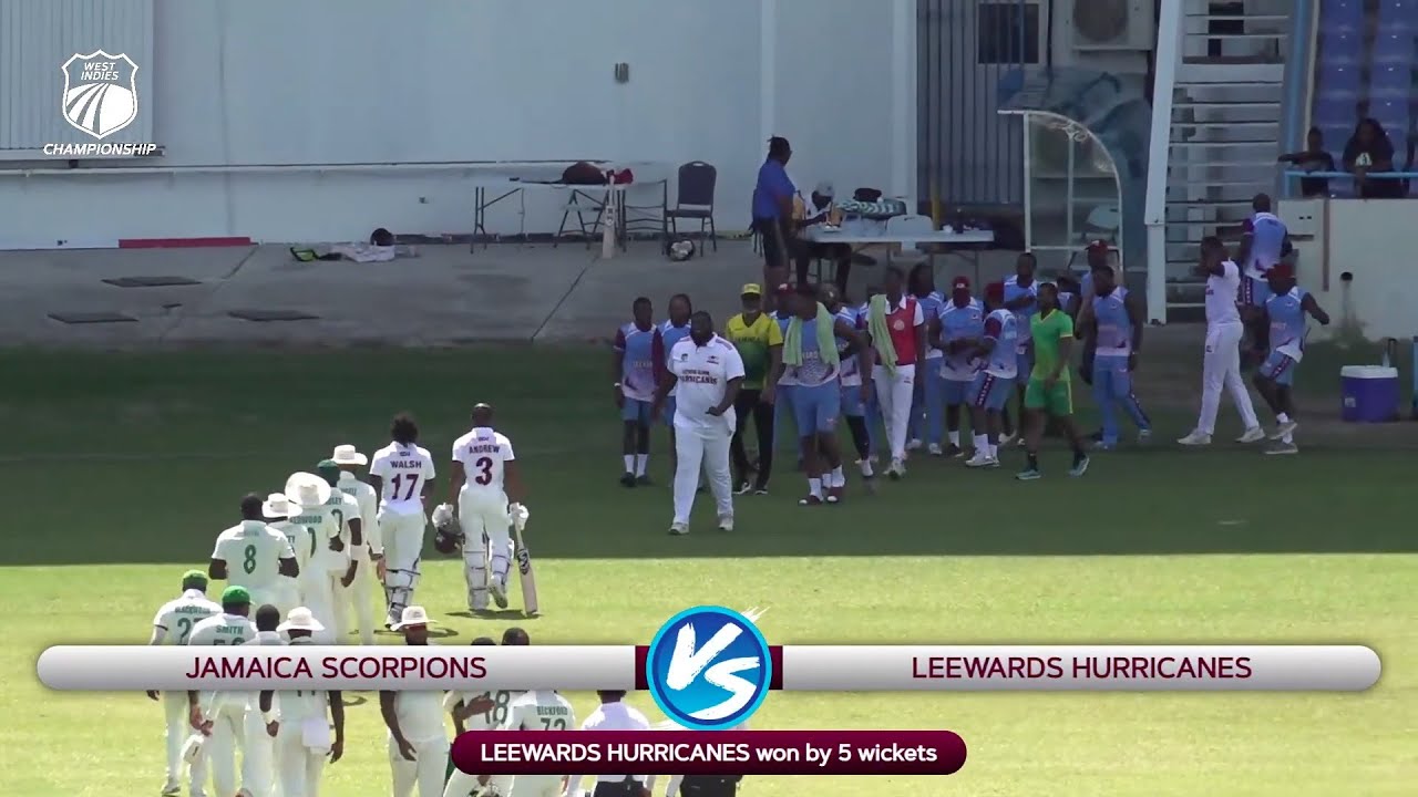 Cricket Highlights Today Live Match 2025: Leewards Islands beat Jamaica by 5 wickets, Jewel Andrew