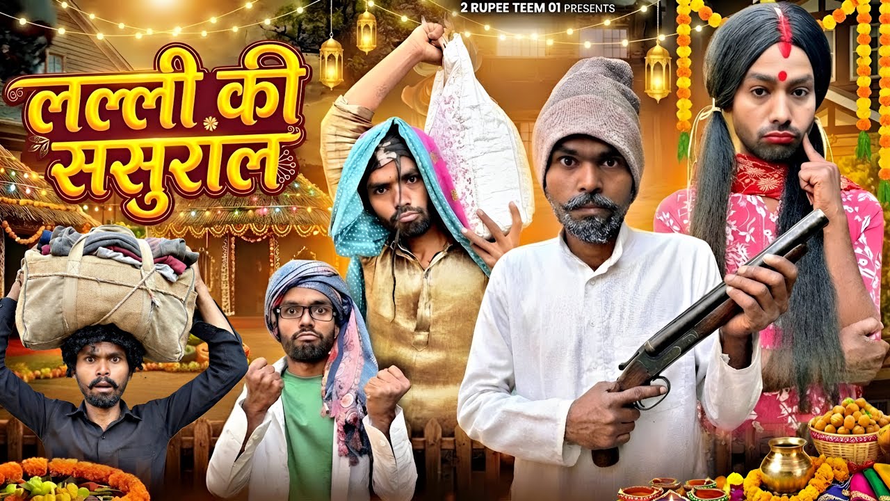 लल्ली की सुसराल || @2Rupeeteam01 || lalli ke susral || Dhakki comedy video || viral dhakki 