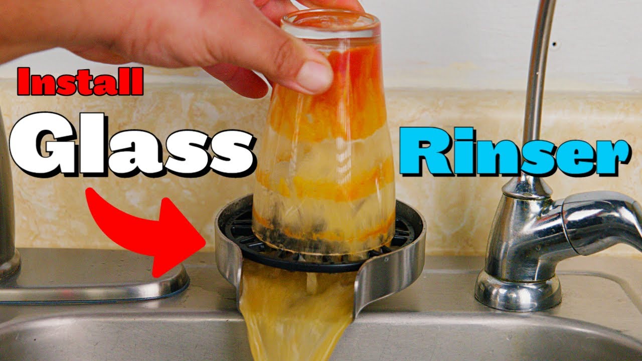 How To Install Glass Cup Rinser Easy Simple