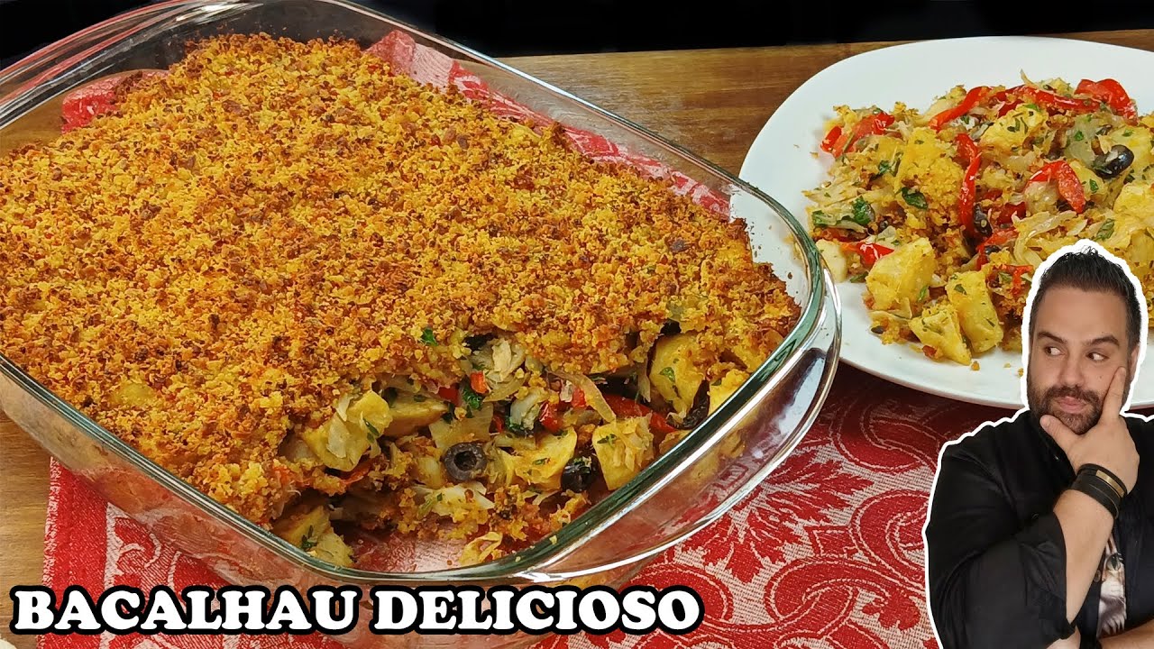 Bacalhau com Crosta de Broa e Chouriço – Dourado, Saboroso e Inesquecível!