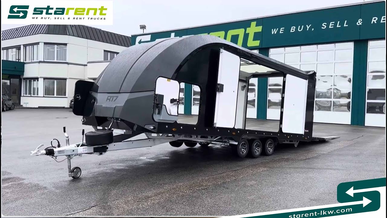 verkauft: Brian James Race Transporter 7, Seilwinde, Rückfahrkamera – starent-lkw.com | TR25116