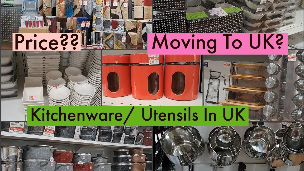 KITCHEN ITEMS YOU WILL GET IN THE UK || MOVING TO UK ? 🇬🇧 || THINGS NOT TO TAKE ALONG.