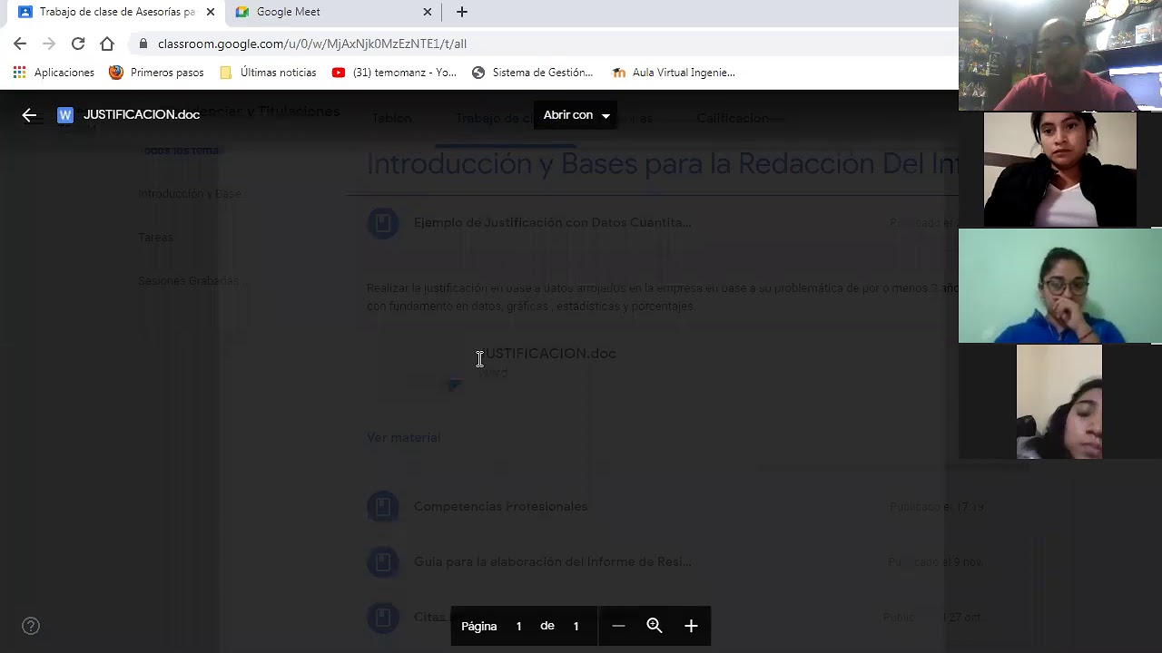 02 Asesoría para la creación de Informe Técnico de Residencia profesional del TECNM