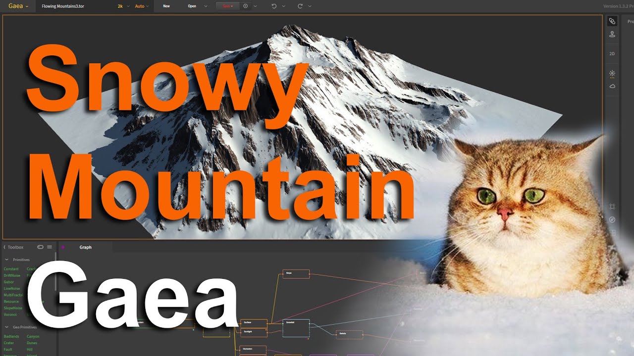 Snow Mountain Gaea/3dsMax/Corona