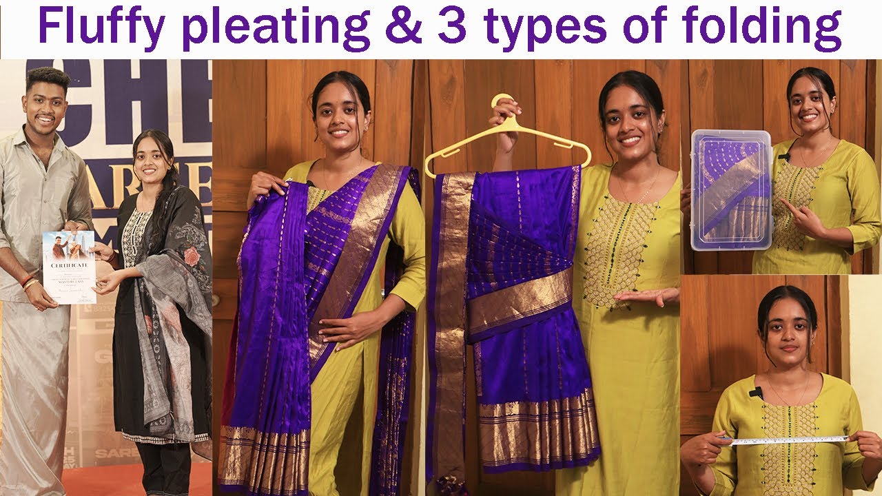 Fluffy pleating tutorial | Box folding, Hanger folding & Mannequin draping | Hamilton Steam Iron 