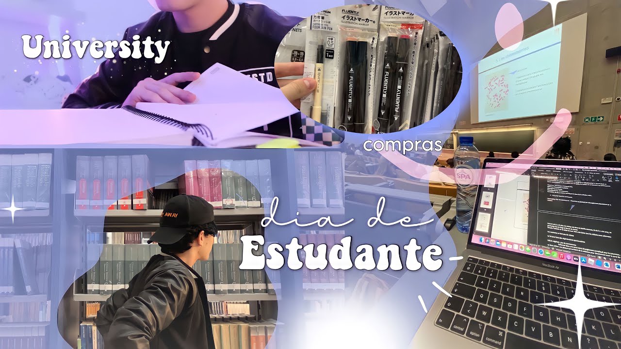 UM DIA DE ESTUDANTE COMIGO NA UNIVERSIDADE | compras, papelaria, hábitos e rotina 📚