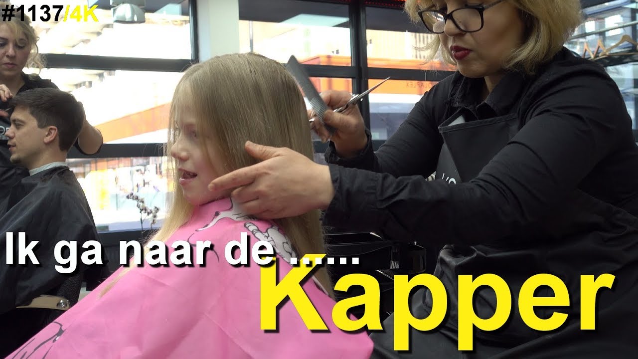 Naar de KAPPER en na het KNIPPEN, mijn HAAR laten VLECHTEN #1137
