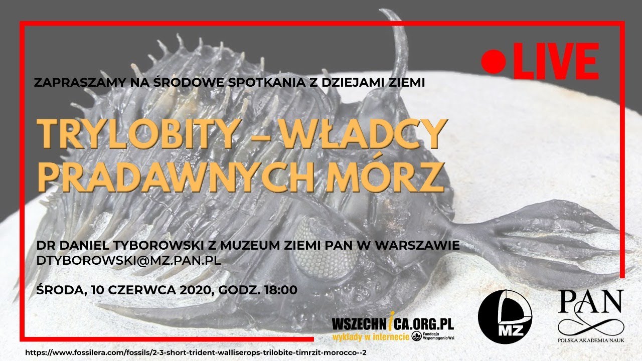 Trylobity &ndash; władcy pradawnych m&oacute;rz / Dr Daniel Tyborowski