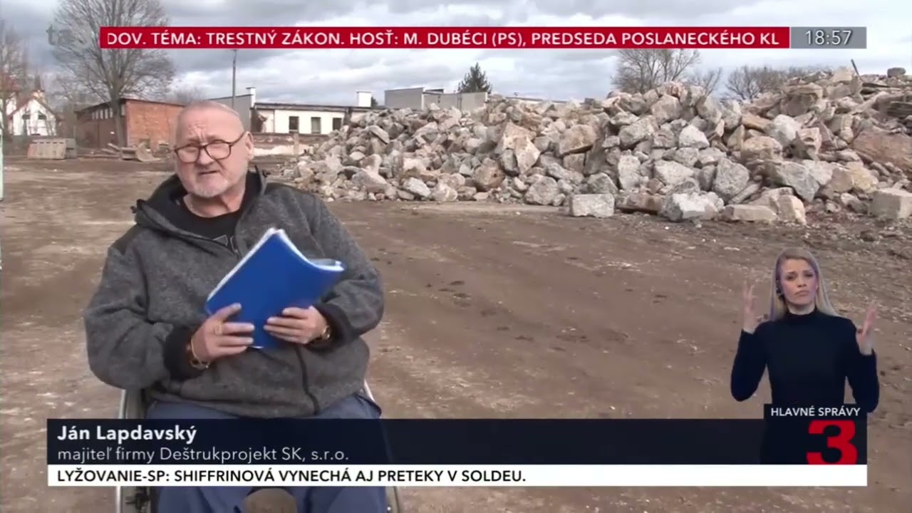 Demolačné práce – Odstrel komínov (TV TA3)