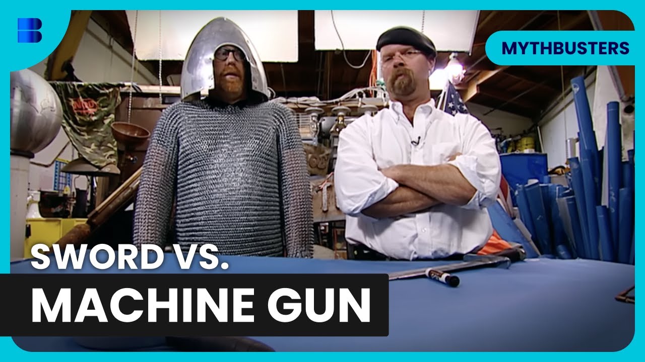 Can a Sword Cut Through a Machine Gun? - MythBusters - Science Doc