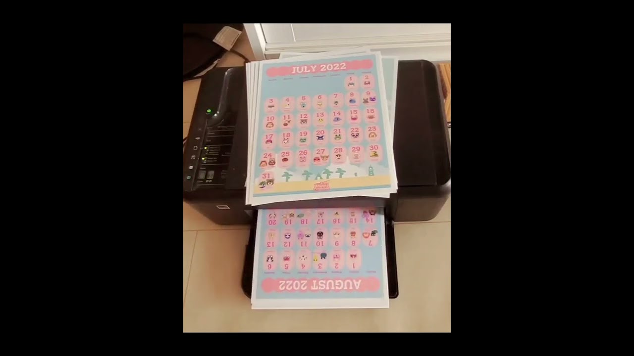 Printing Out my ANCH BIRTHDAY CALENDAR 2022!