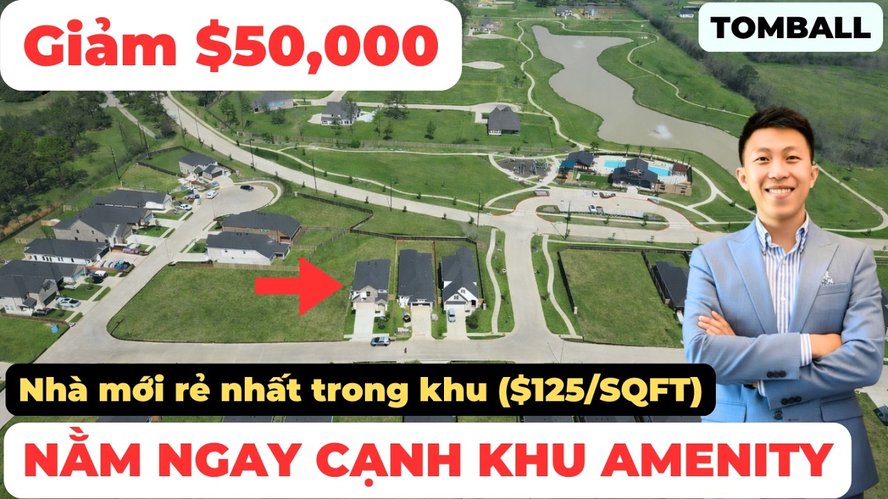 #264 TOMBALL - NHÀ MỚI NẰM NGAY CẠNH KHU HỒ BƠI RẤT THUẬN TIỆN!!!