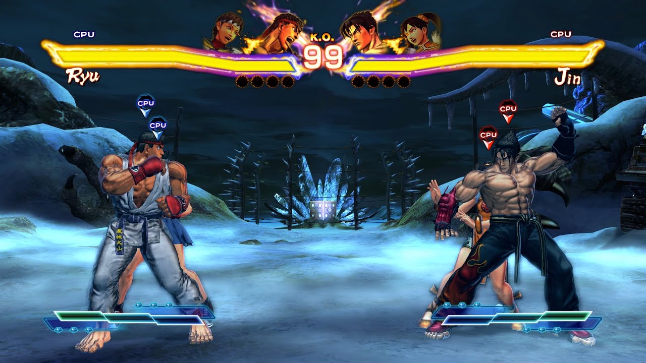 Ryu & Sakura vs Jin & Xiaoyu! Magnificent AI Fight!