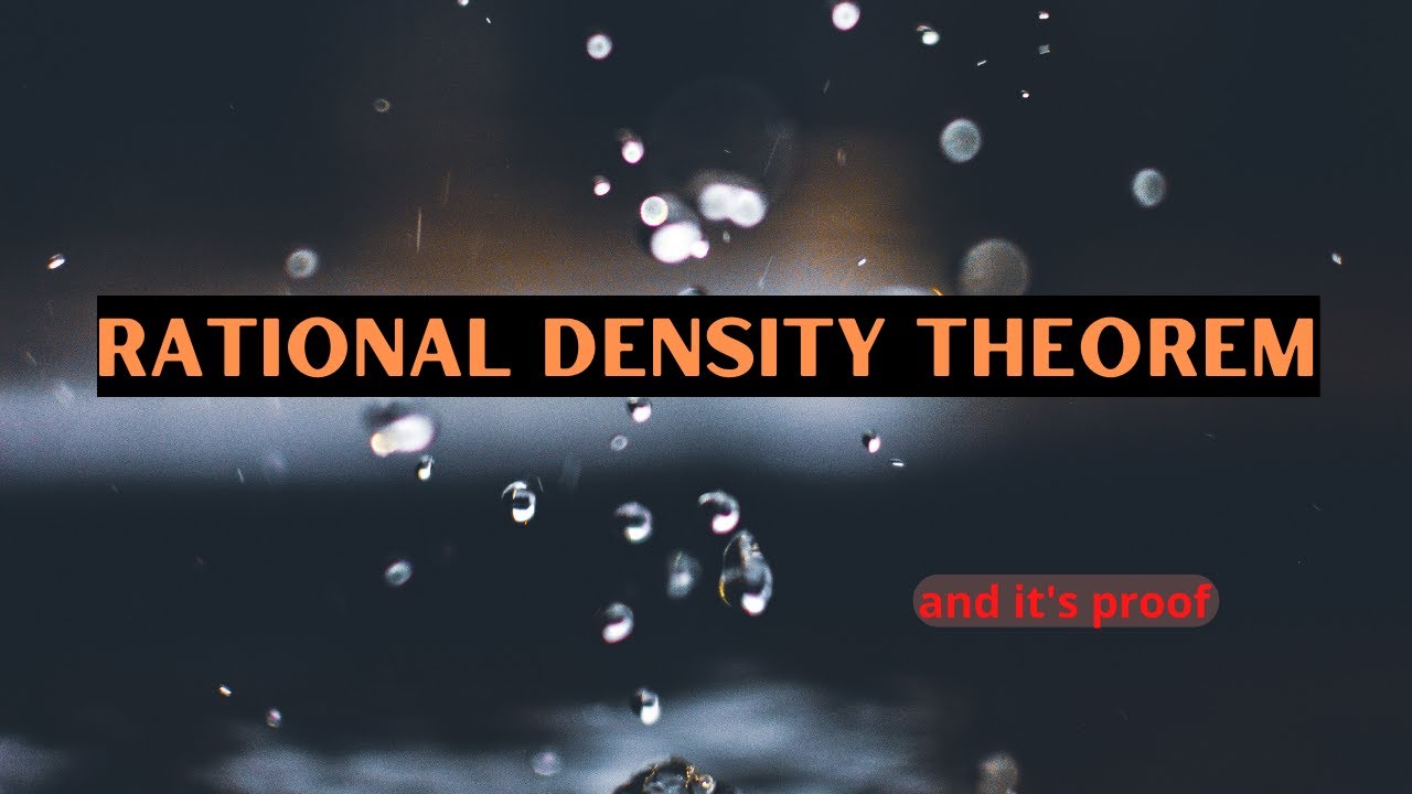 Proof Of Rational Density Theorem | How To Prove Rational Density Theorem | NCX MATHS