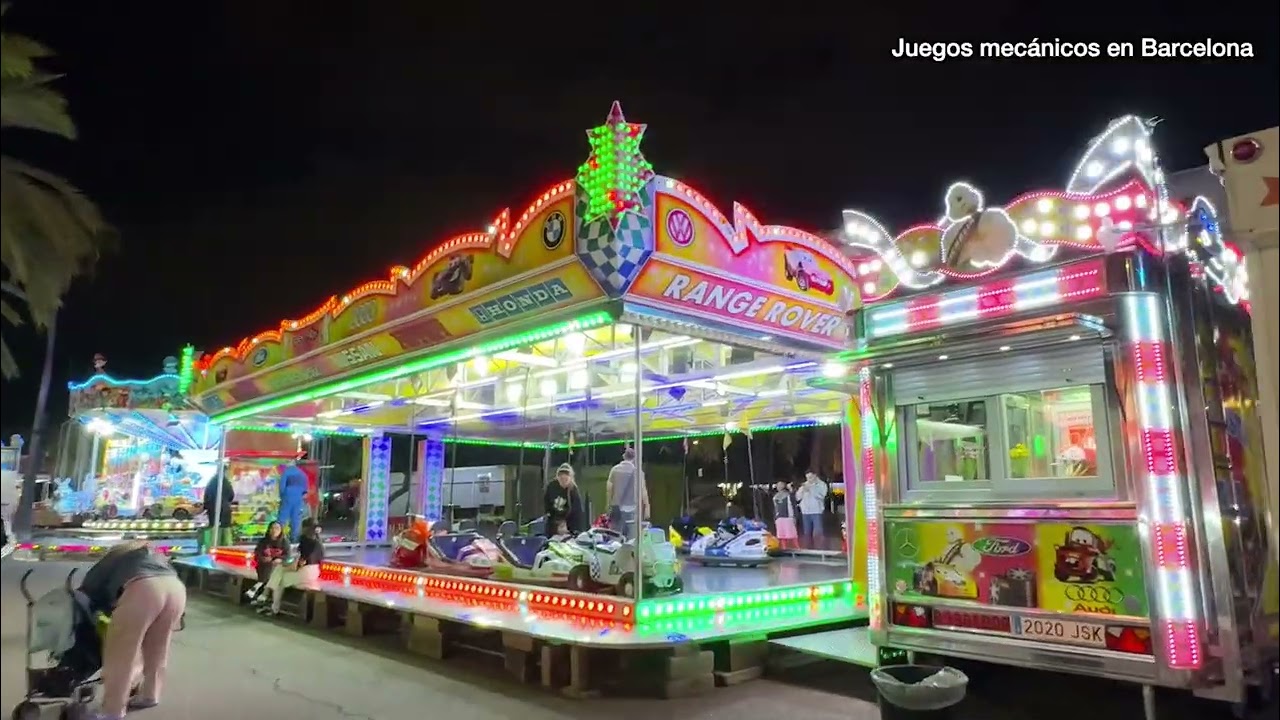 🎳🎯🎠 Juegos mecánicos en el Puerto de Barcelona 🎳🎯🎠