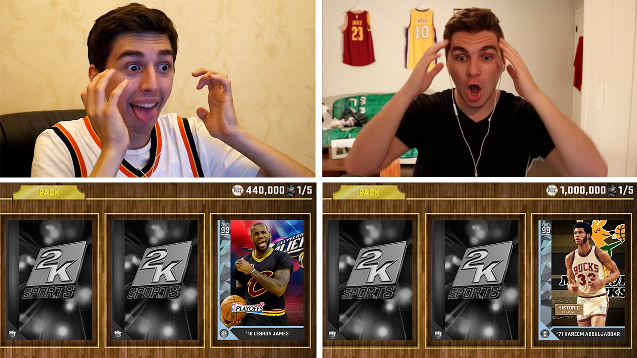МЫ ОБА ВЫТЯНУЛИ ПО 99 АЛМАЗОВ! СОХРАНИТЕ ИЛИ ОБМЕНЯЙТЕСЬ! NBA 2K16