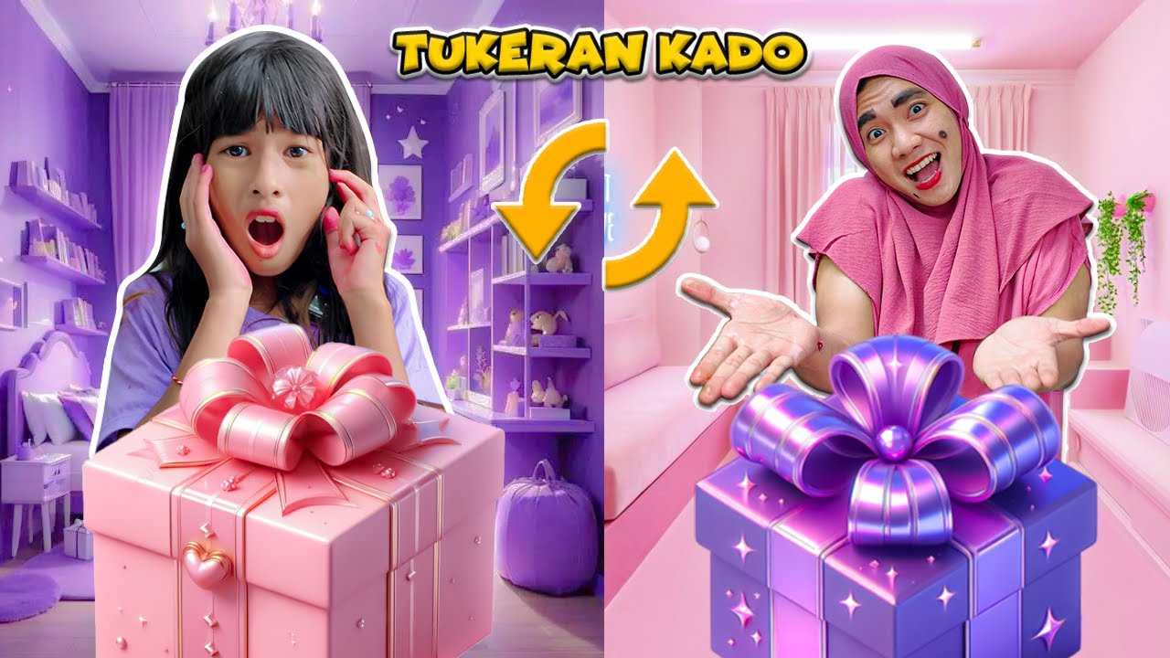 DISTA TUKERAN KADO RAHASIA BARENG MAK JENGKELIT!! TERNYATA ISINYA ANEH BANGET #viralvideo