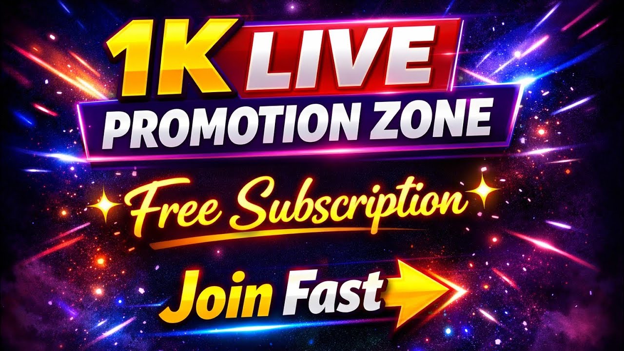 LIVE NOW! 🚀 Join my live I promote your channel and give away FREE SUBSCRIBERS! 🎁😍