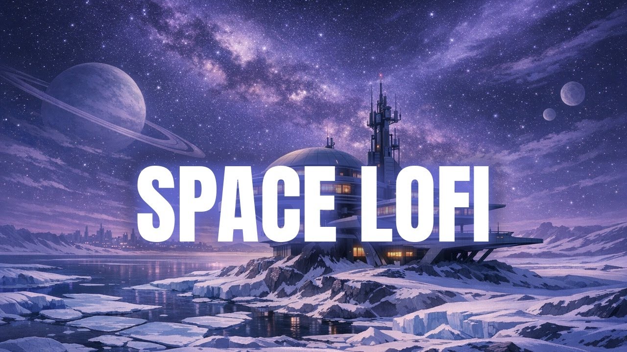 🌌 Nighttime Lofi Music For Focus | Snowy Planet Live | The Snow Planet