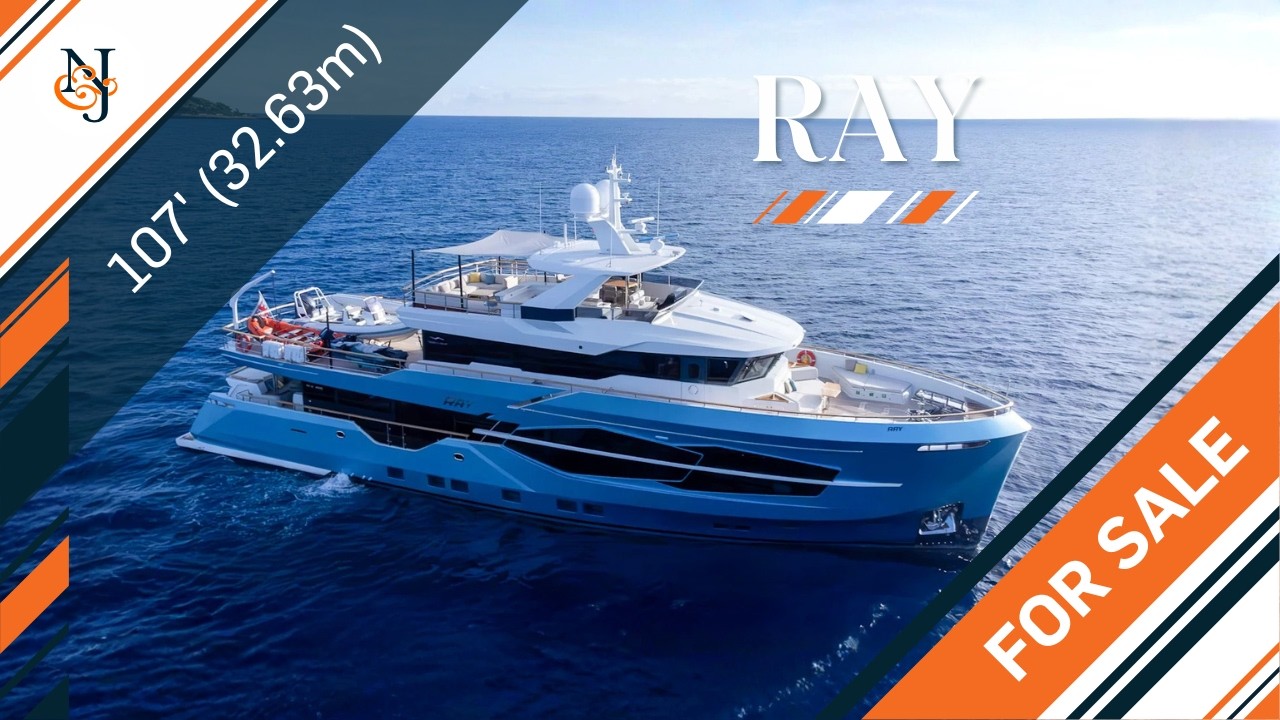 M/Y RAY for Sale | 107' (32.63m) Numarine 32XP Long-Range Explorer Motor Yacht | N&J Yacht Tour