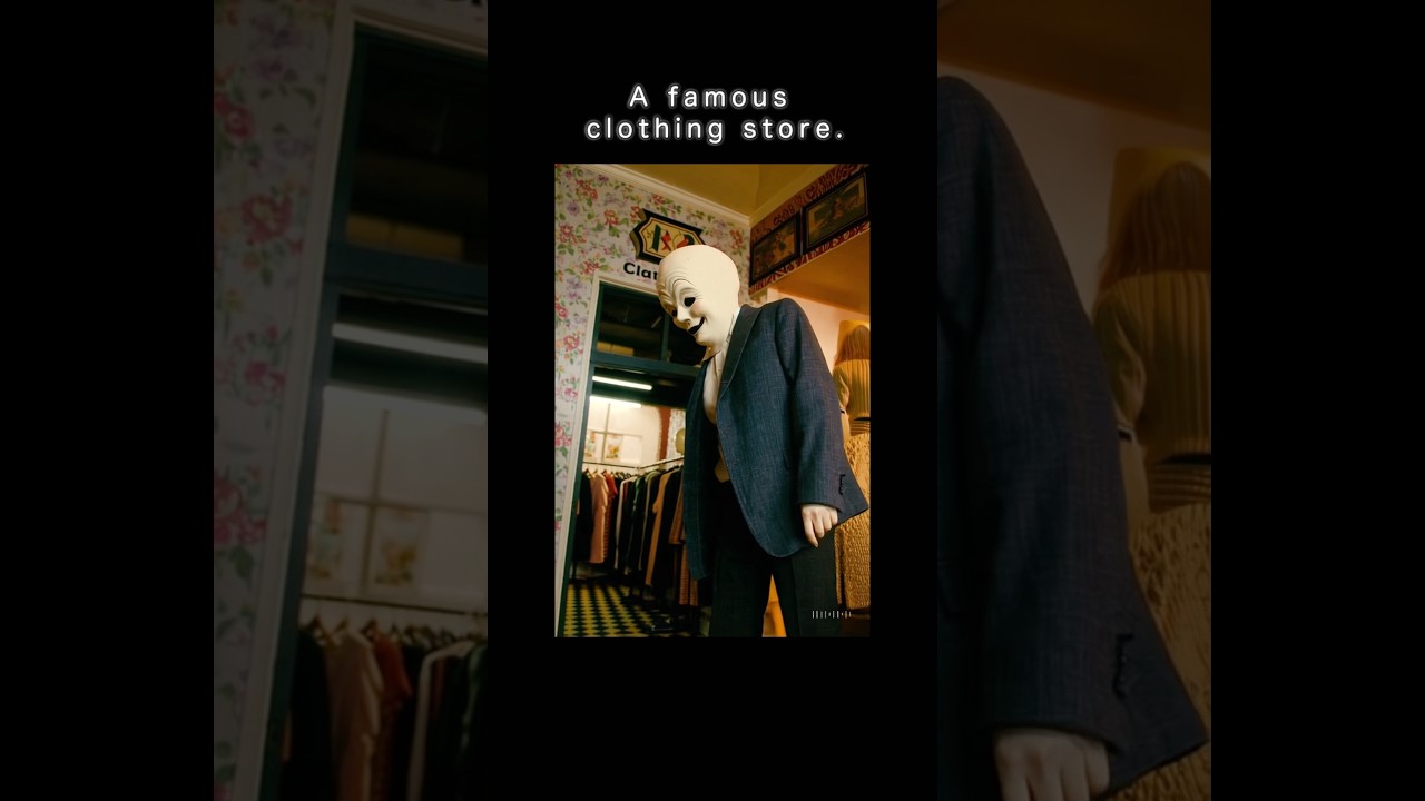 A famous clothing store.|Una tienda de ropa famosa.#ai #creepy #alien #scary #dark #funny #horror
