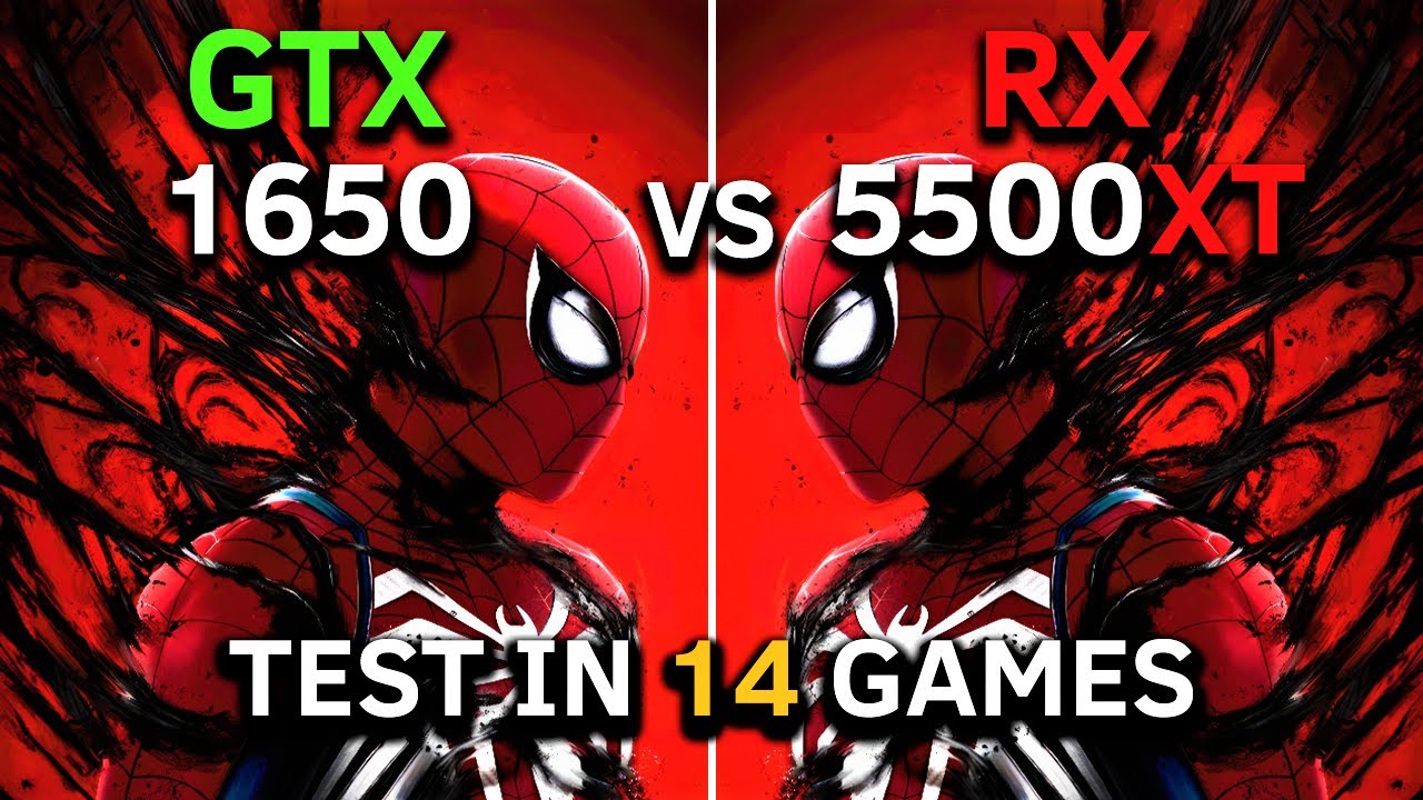 GTX 1650 vs RX 5500 XT | Test In 14 Games at 1080p | How Big is The Difference in 2025?