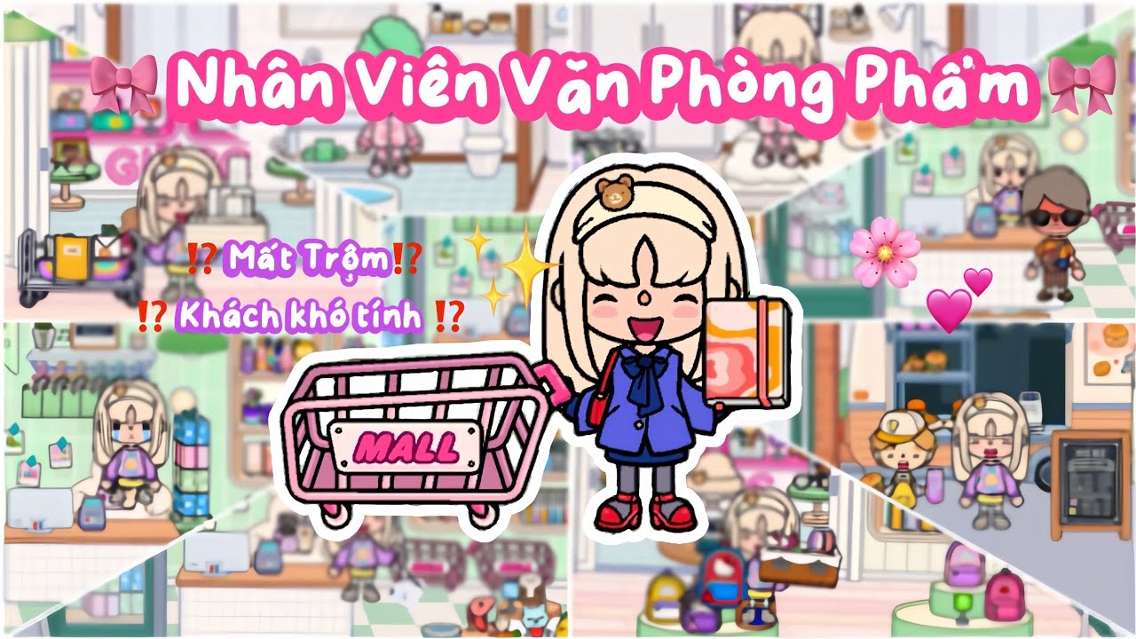 ✨ BƠ LÀM NHÂN VIÊN SHOP VĂN PHÒNG PHẨM, VÀ … ✨⭐️❓| Bơ Channel | TOCA BOCA