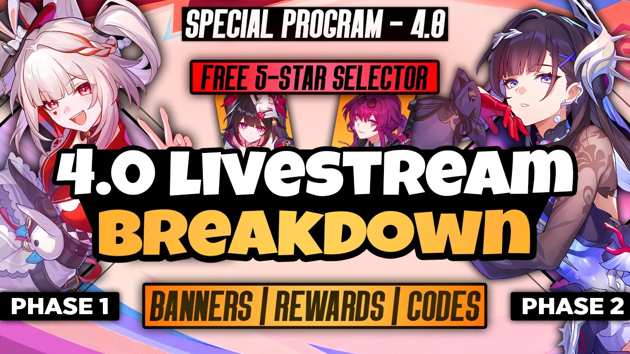 4.0 SPECIAL PROGRAM LOOKS INSANE: FREE 5-STAR SELECTOR, BANNER ROADMAP, SKINS - Honkai: Star Rail
