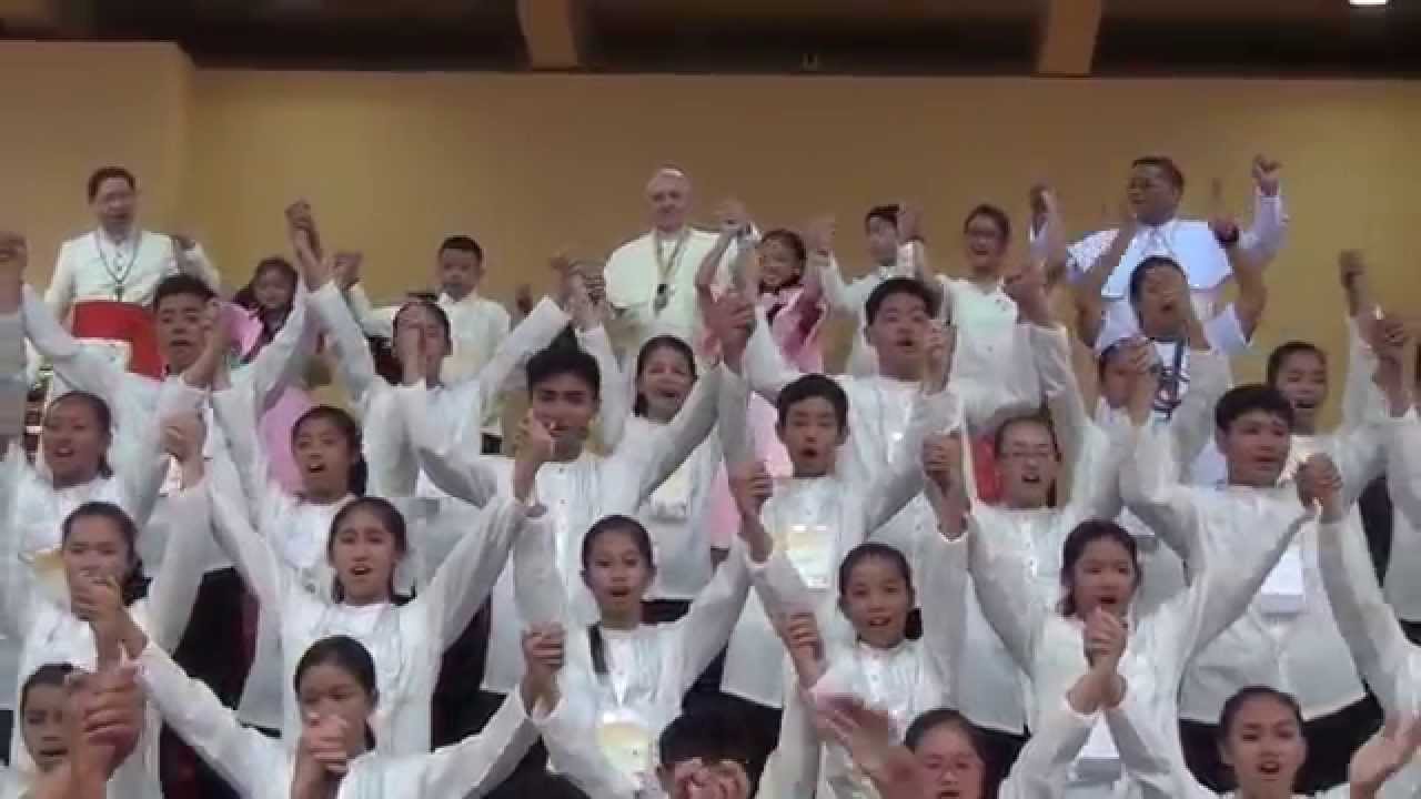Tell the World of His Love (HMtQCC Singing with Pope Francis for Jesus) 011815