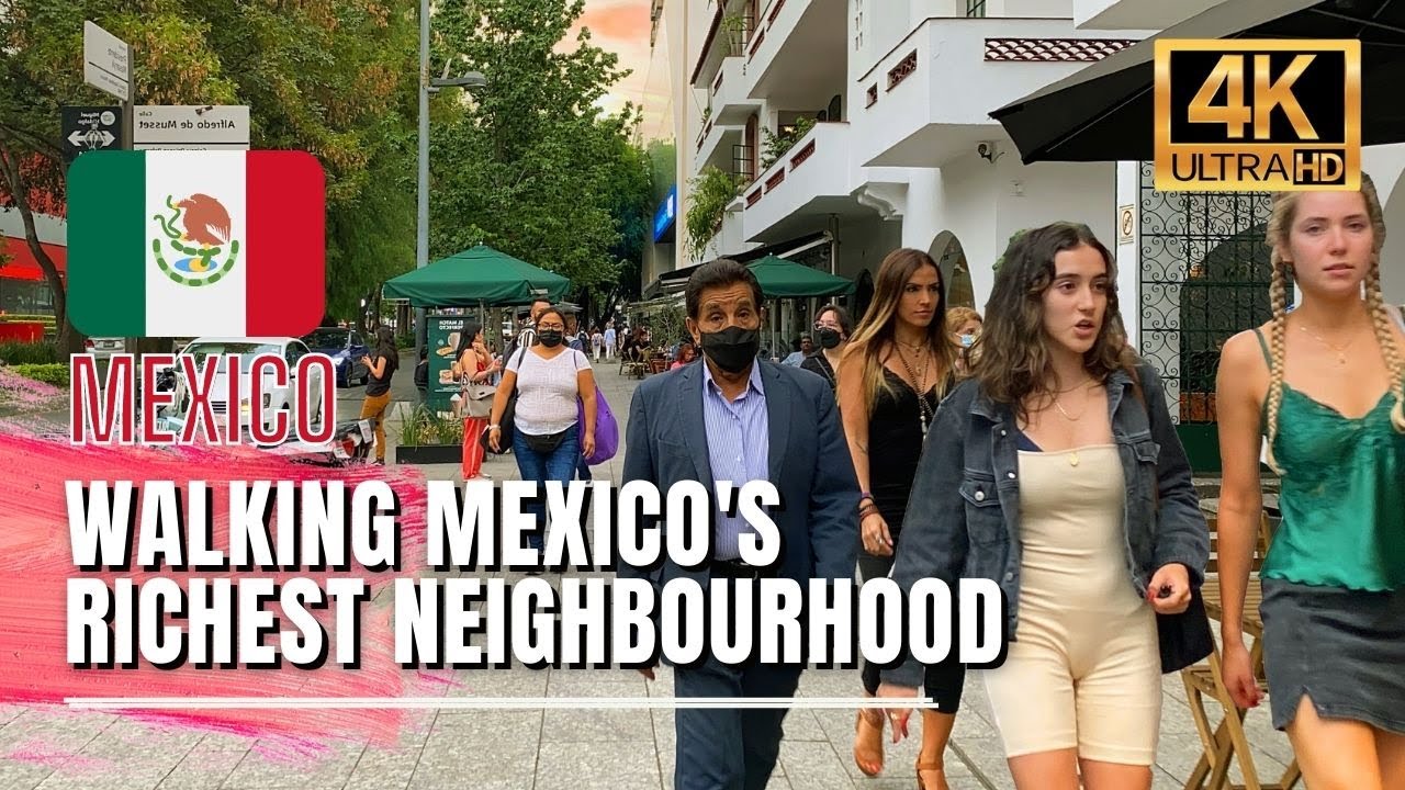 🇲🇽 Mexico City Walking Tour - Polanco Mexico City Luxury Neighbourhood [4K HDR / 60fps]