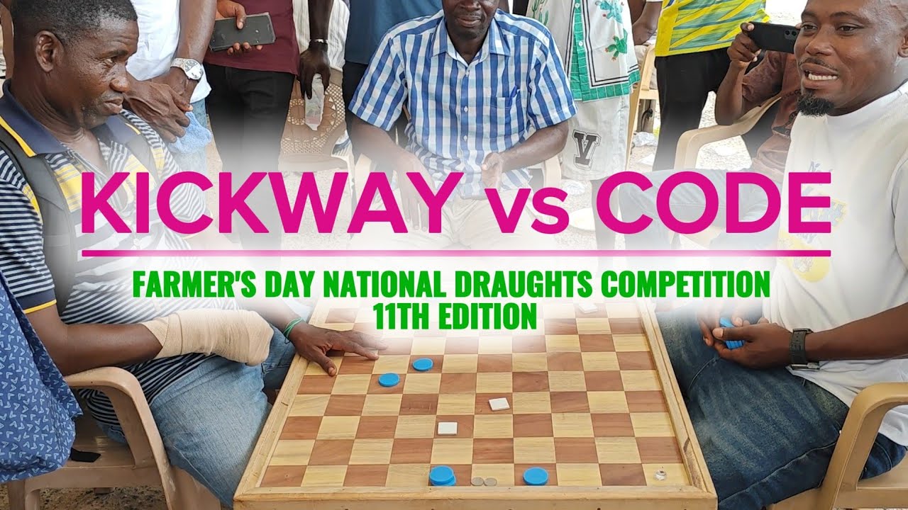 Kickway vs Code. Farmer's Day National Draughts Competition, 11th Edition. Round Of 32