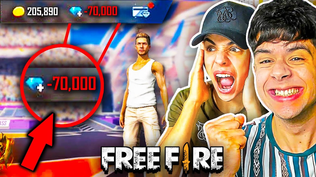 CASI MATO a INACHETE por GASTARME TODOS mis DIAMANTES de FREE FIRE!!😡 *broma* - Jonbtc