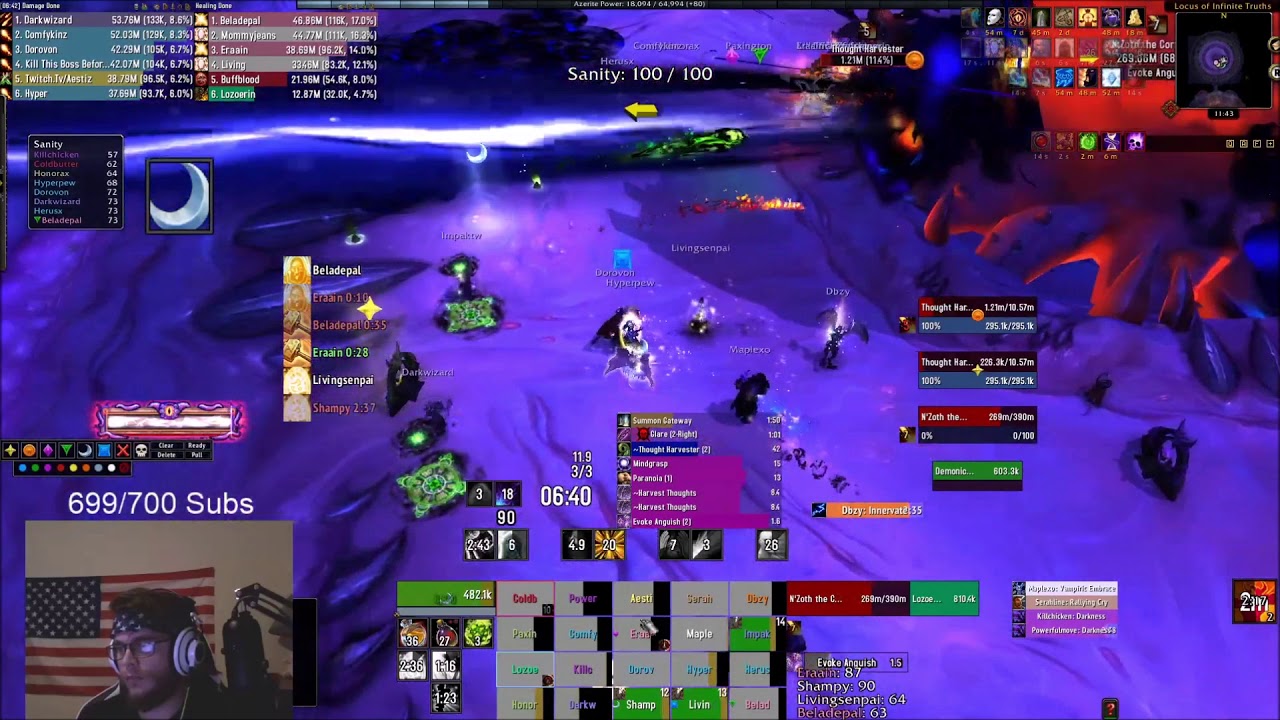 Big Dumb Guild vs Mythic Nzoth (Disc PoV)