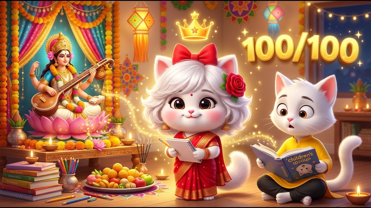 Pihu Ne Saraswati Puja Me 🪷Dance Kiya🎀