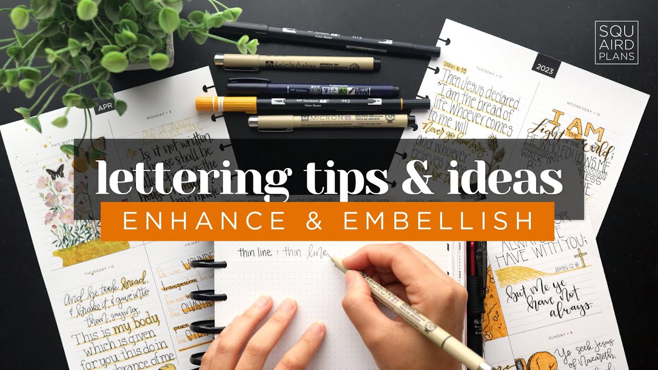 MY TOP HANDWRITING TIPS TO ADD VARIETY TO YOUR PLANNER :: LETTERING ENHANCEMENT/EMBELLISHMENT IDEAS