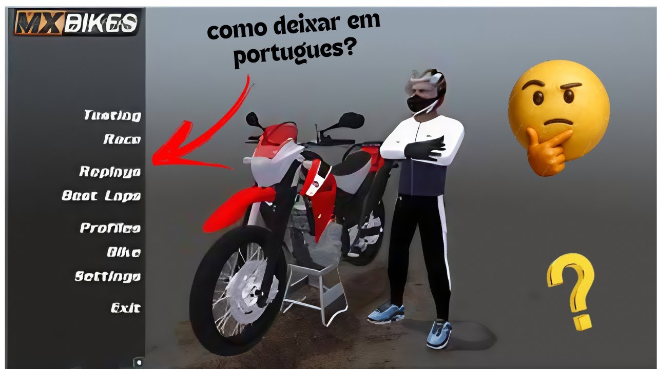 Como deixar o mx bikes em portugues brasil (pt-BR) #mx bike#tutorial#juangamer