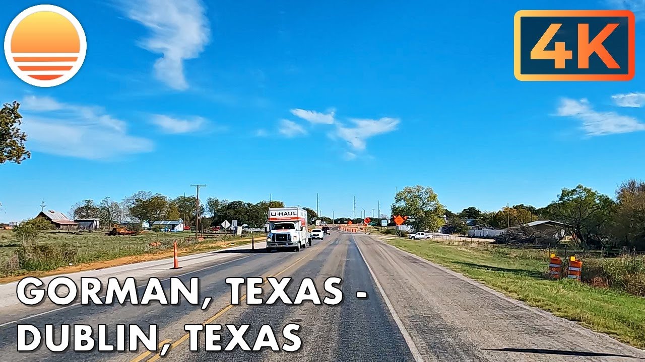 Gorman, Texas to Dublin, Texas! Drive with me!