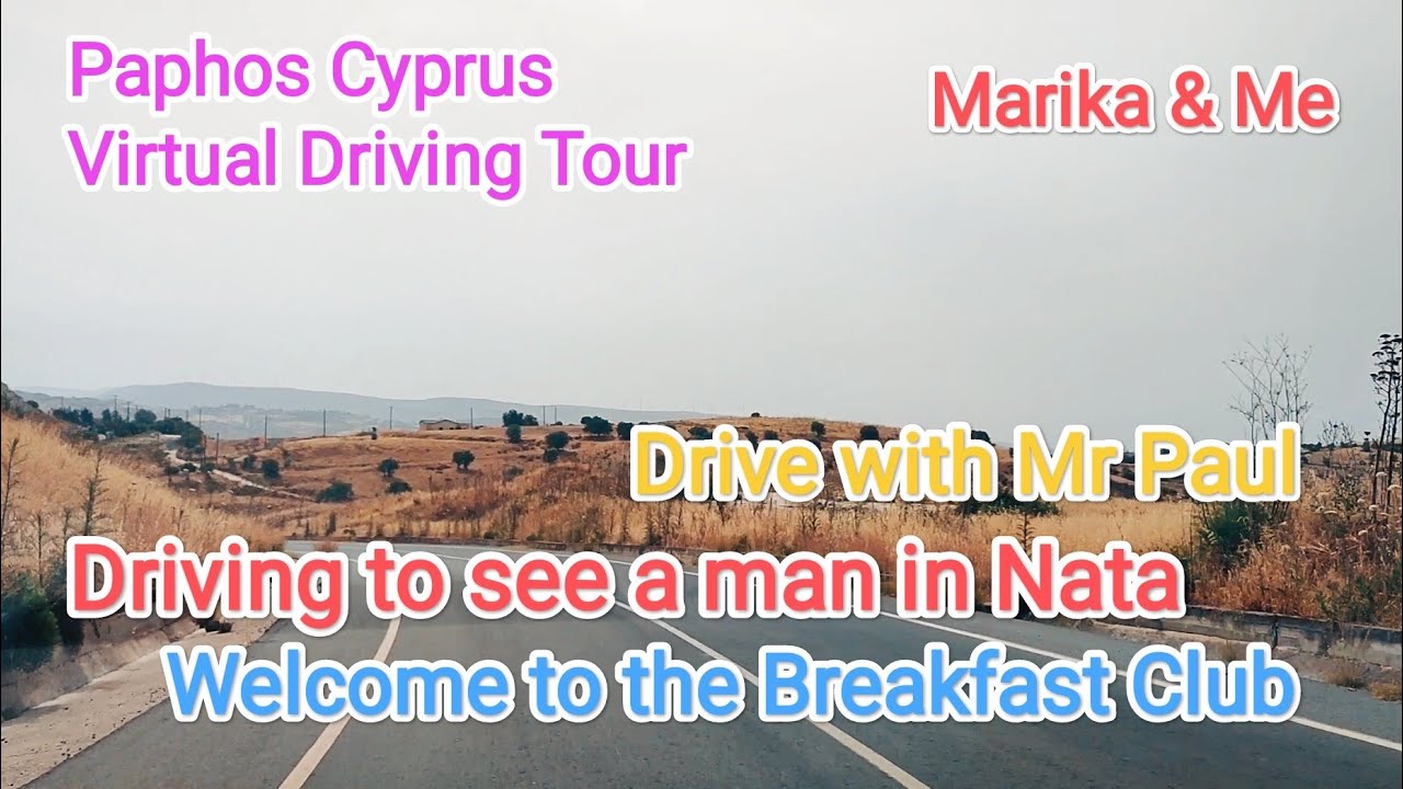 Driving to Nata Village Paphos Cyprus