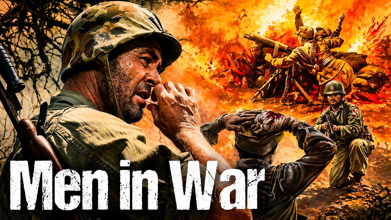 Men in War | 1957 | Robert Ryan | Classic War Movie